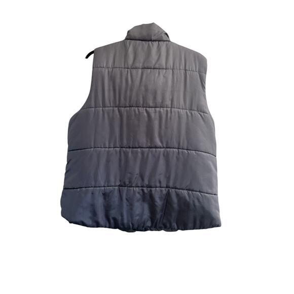 Inked & Faded Gray Puffer Vest XL Quilted Toggle Clasp Vest Winter #4149 - Picture 6 of 8